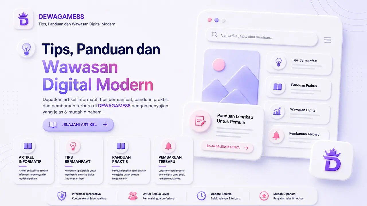 Setup meja kerja bersih dan rapi