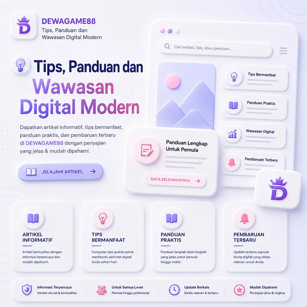 Ilustrasi meja kerja modern yang terorganisir